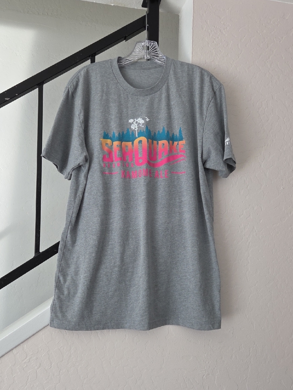 Seaquake Brewing Grey Short Sleeve Logo Tee